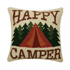 Happy Camper Hook Pillow