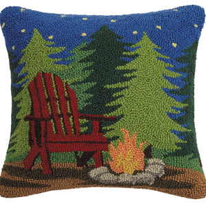 Campfire Scene Hook Pillow