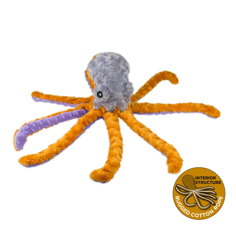 Plush Octopus with Squeaker Dog Toy