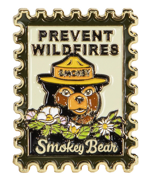 Smokey Bear Postage Stamp Pin