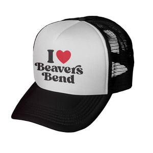 I Love Beavers Bend Mesh Foam Trucker Hat