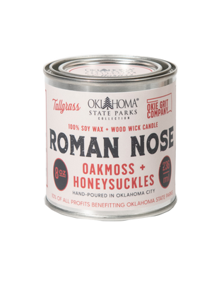Roman Nose - 8 oz Soy Wax Candle: Oklahoma State Parks Collection