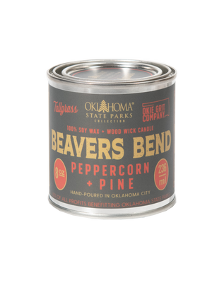 Beavers Bend - 8 oz Soy Wax Candle: Oklahoma State Parks Collection
